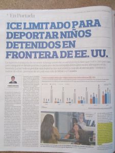 Migration is restricted from deporting children detained at the US border.